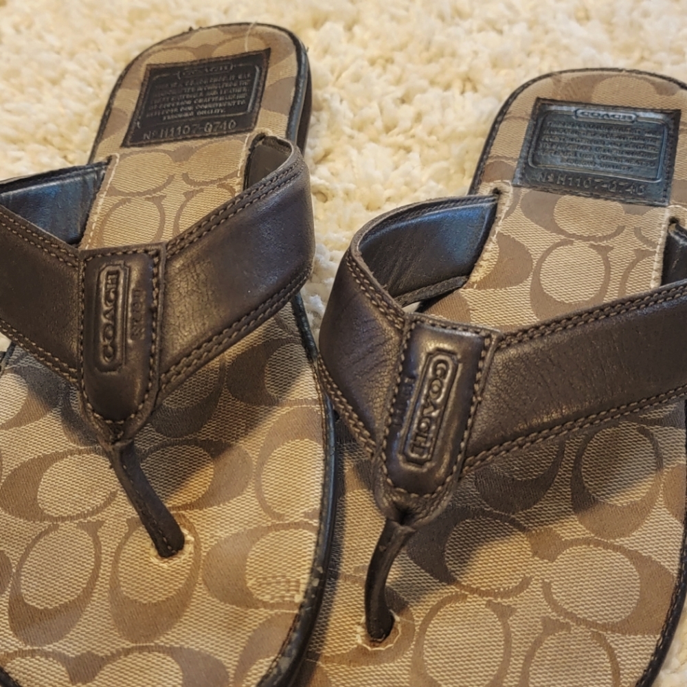 Coach Flip Flops